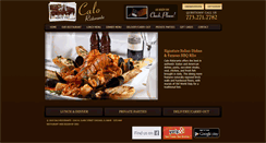 Desktop Screenshot of calorestaurant.com